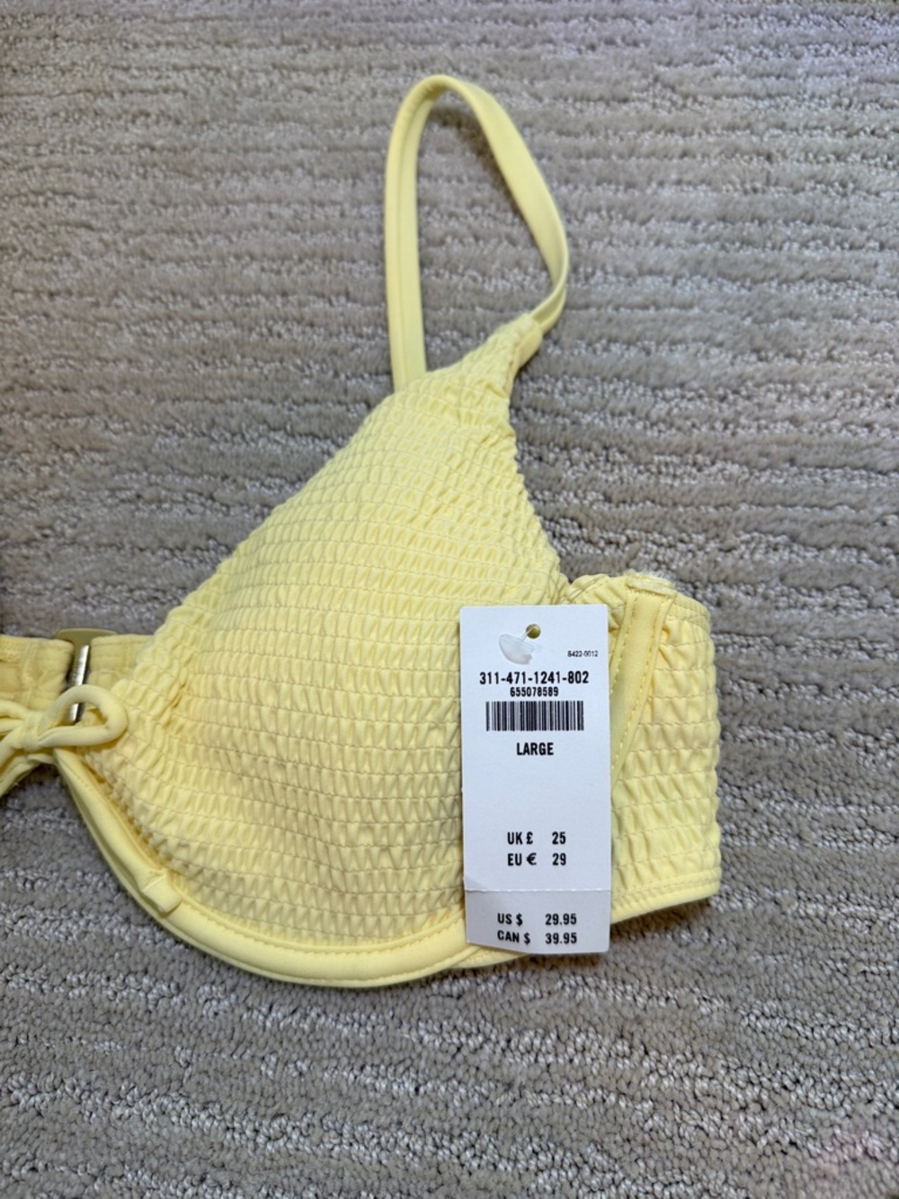 Hollister Yellow Textured Underwire Bikini Set - Picture 4 of 8